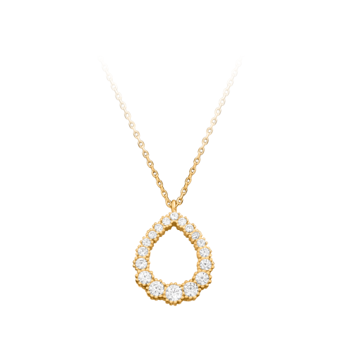 Halskette »585er Gold, 101192« mit Zirkonia