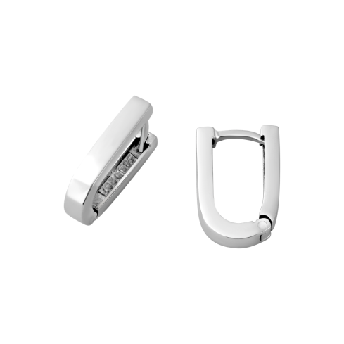 Creolen aus 585er Weissgold »100904«