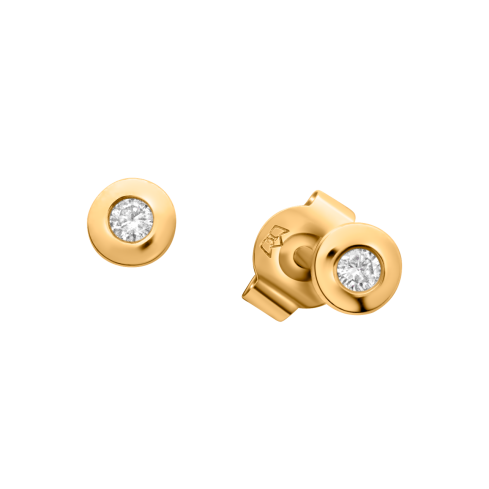 Ohrstecker aus 585er Gelbgold »100931« mit Diamanten