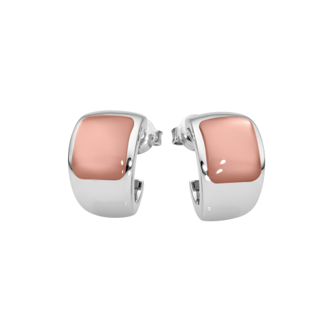 Creolen aus Edelstahl »101141« mit Chalcedon