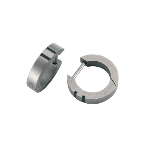 Creolen aus Titan und Keramik »100113«