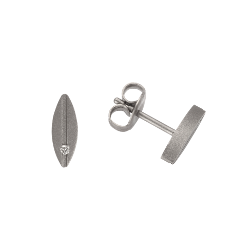 Ohrstecker aus Titan »100163« mit Diamanten