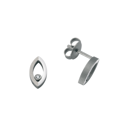 Ohrstecker aus Titan »100183« mit Diamanten