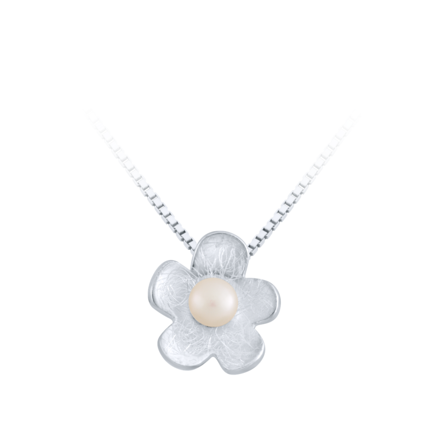 Anhänger aus 925er Silber »Blume, 100306«