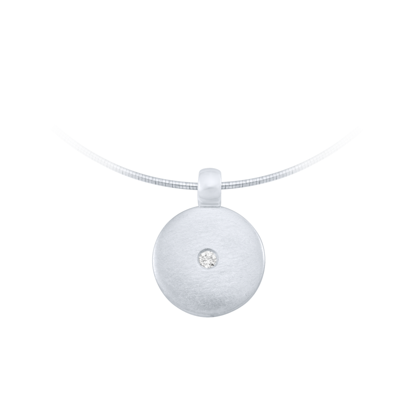 Anhänger aus 925er Silber »100310« mit Diamant