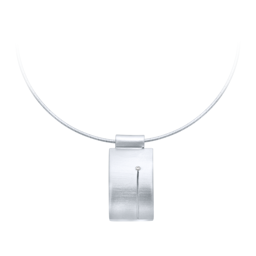 Anhänger aus 925er Silber »100332« mit Diamant