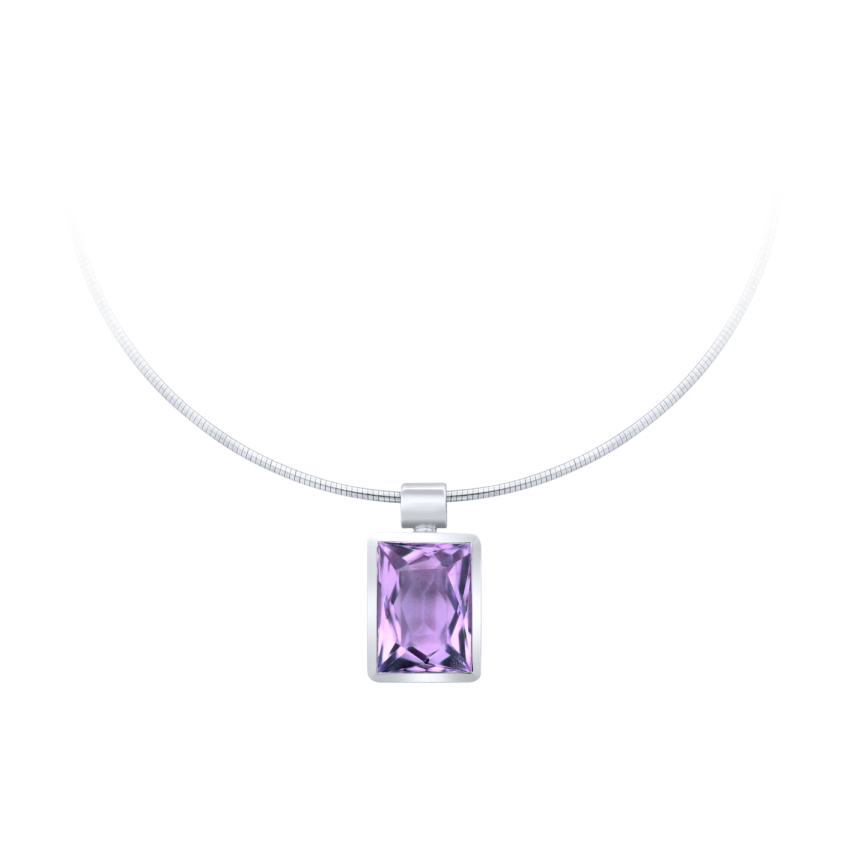 Anhänger aus 925er Silber »100339« mit Amethyst