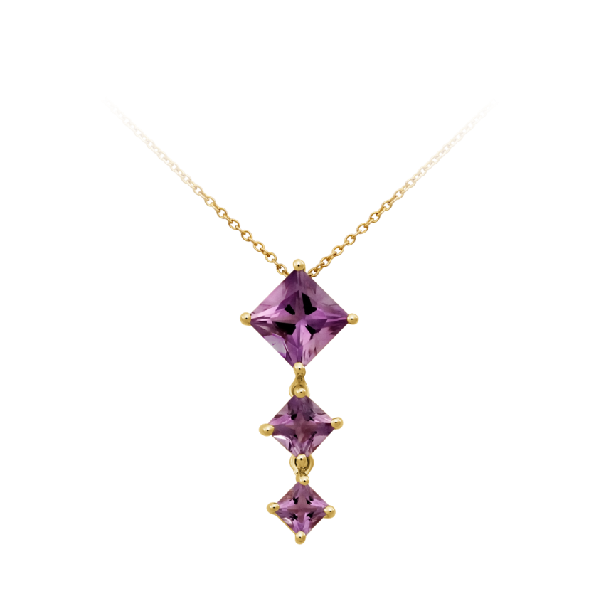 Anhänger aus 585er Gelbgold »100340« mit Amethyst