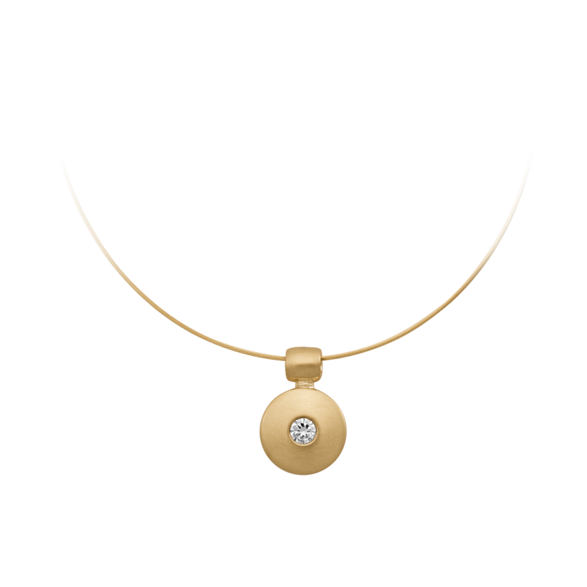 Anhänger aus 750er Gelbgold »100342« mit Diamant