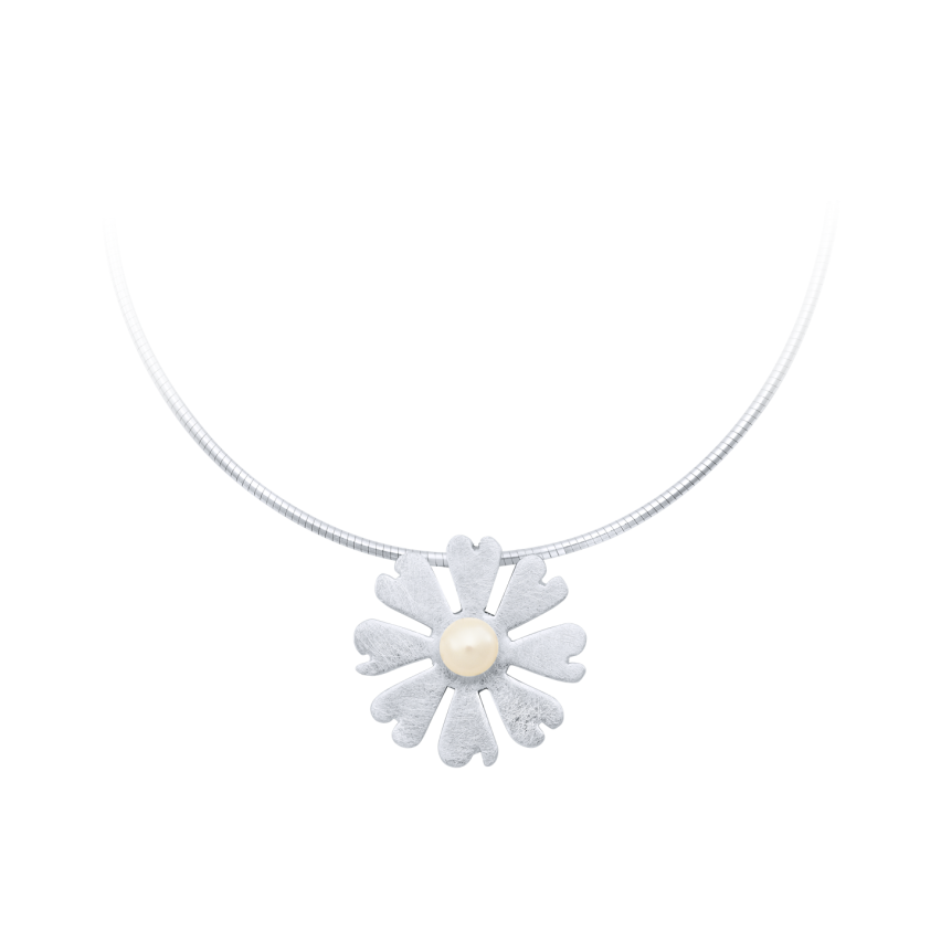 Anhänger aus 925er Silber »Blume, 100346«