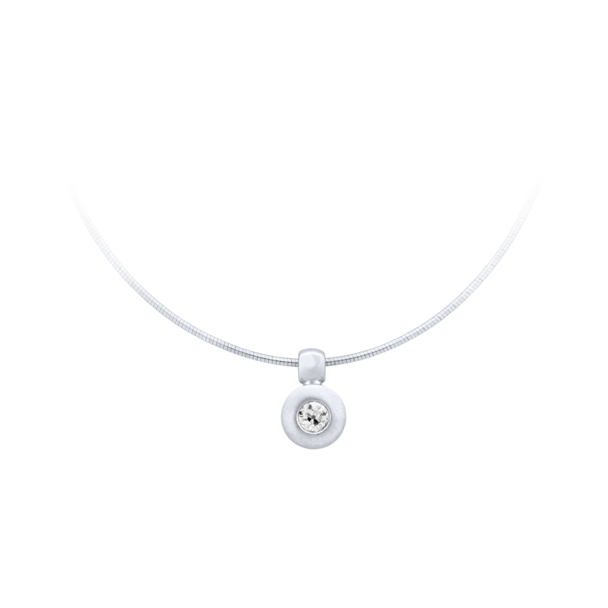 Anhänger aus 750er Weissgold »100384« mit Diamant
