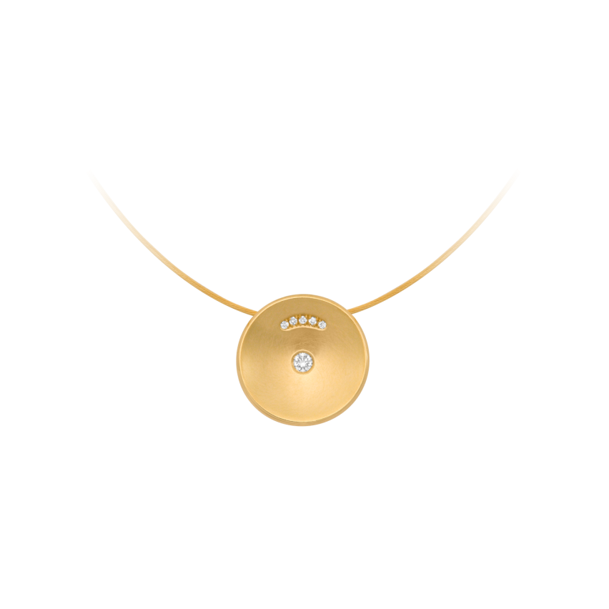 Anhänger aus 750er Gelbgold »100388« mit Diamanten