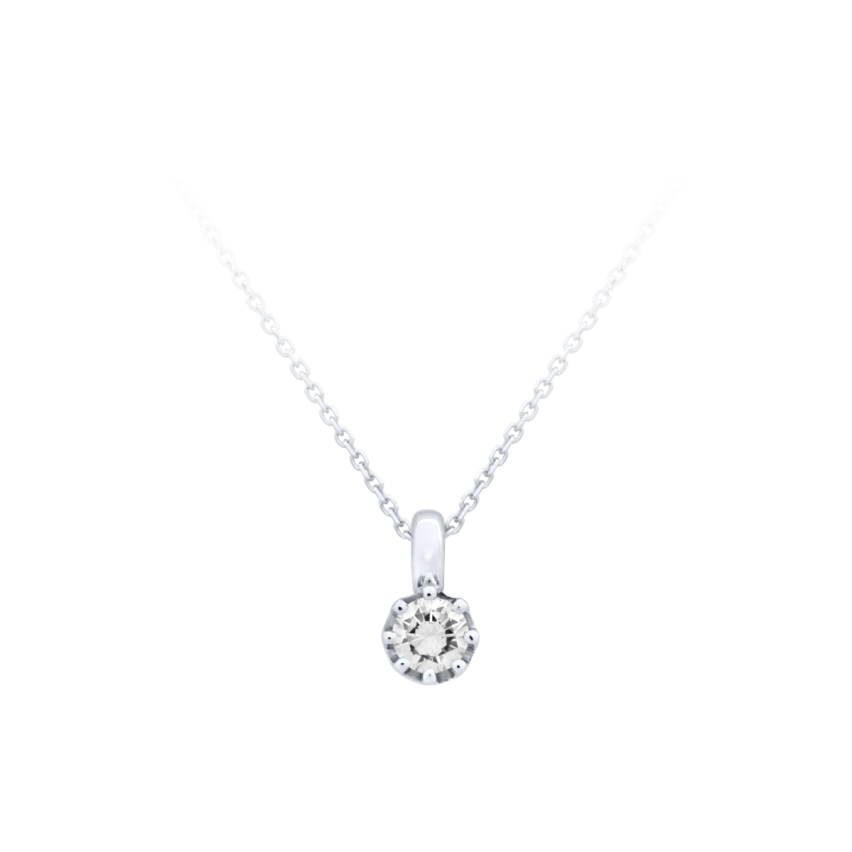 Anhänger aus 585er Weissgold »100391« mit Diamant