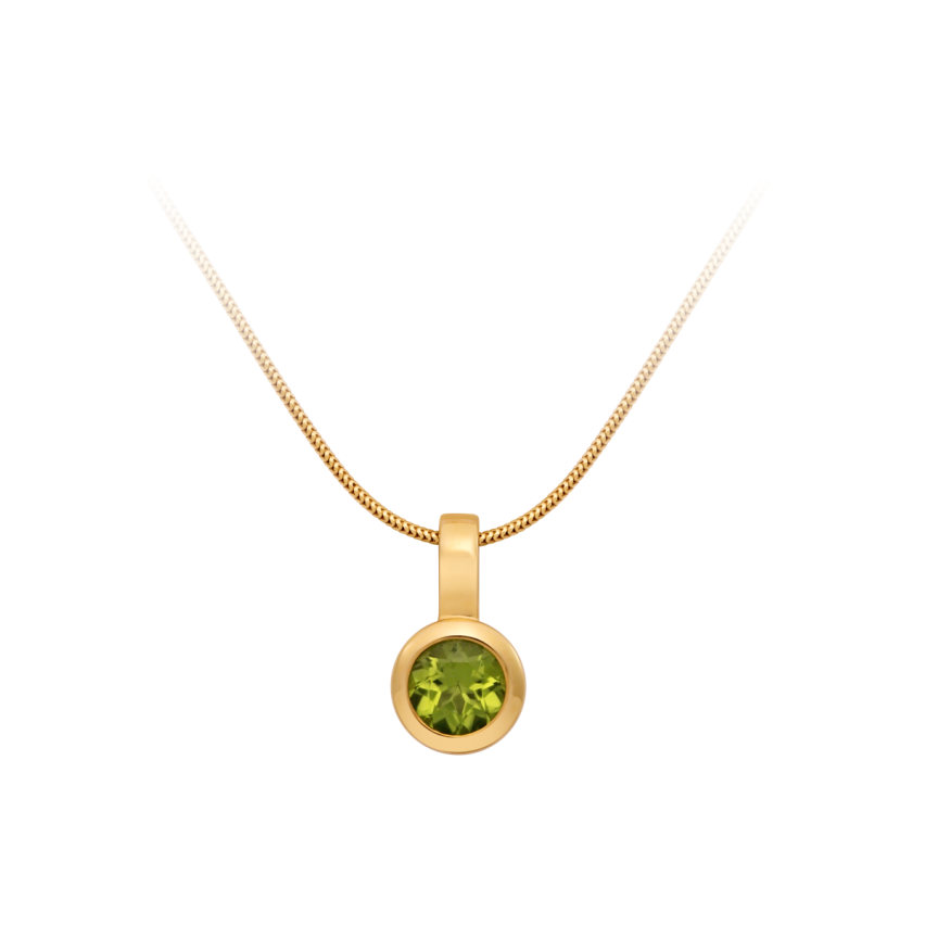 Anhänger aus 585er Gelbgold »100394« mit Peridot