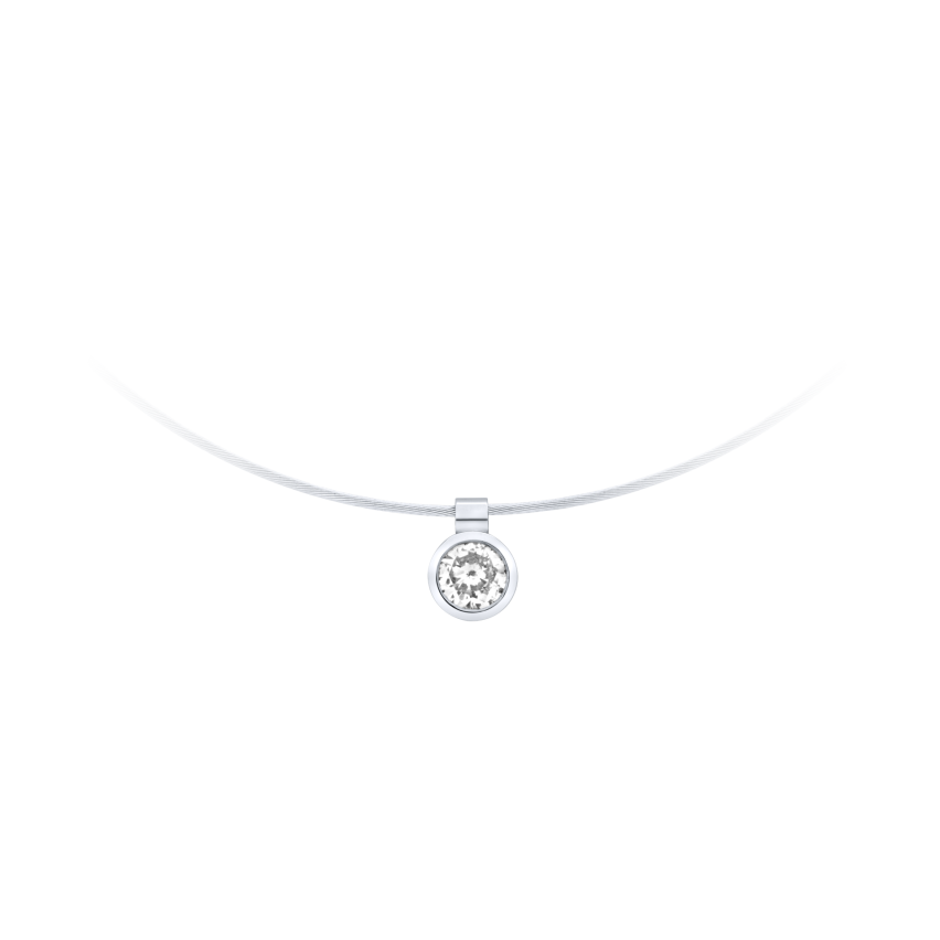 Anhänger aus 750er Weissgold »100397« mit Diamant