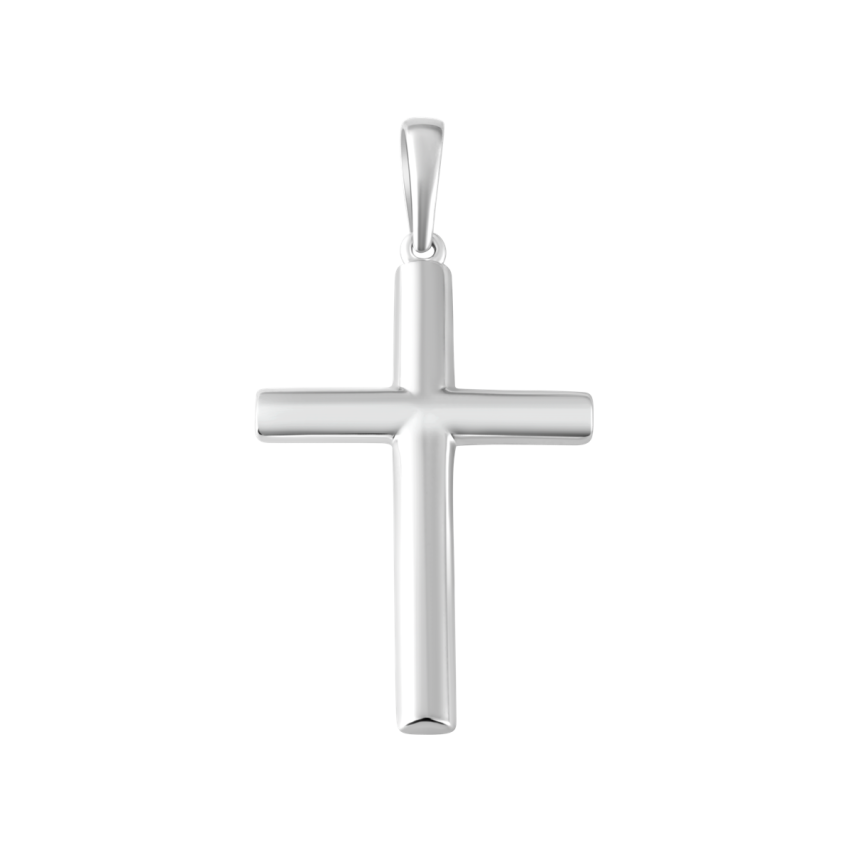 Anhänger aus 585er Weissgold »Kreuz, 100434«