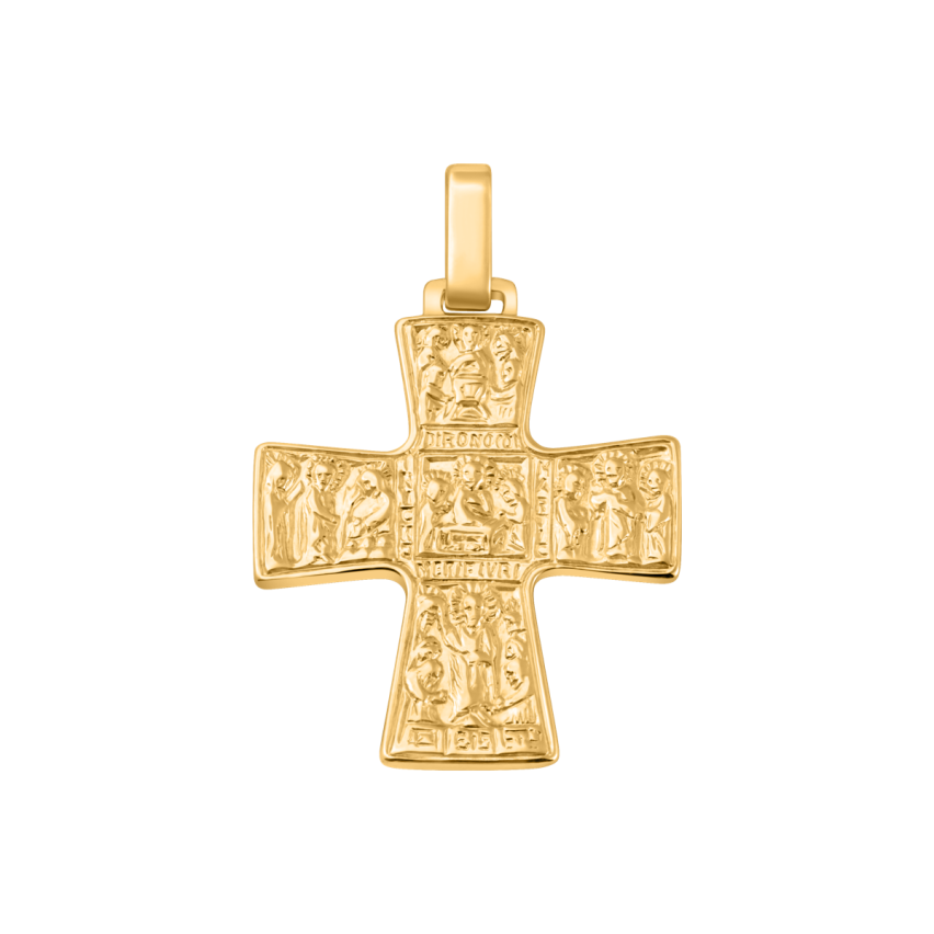Anhänger aus 750er Gelbgold »Kreuz, 100437«