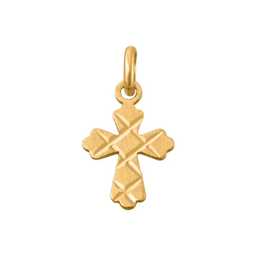 Anhänger aus 585er Gelbgold »Kreuz, 100446«
