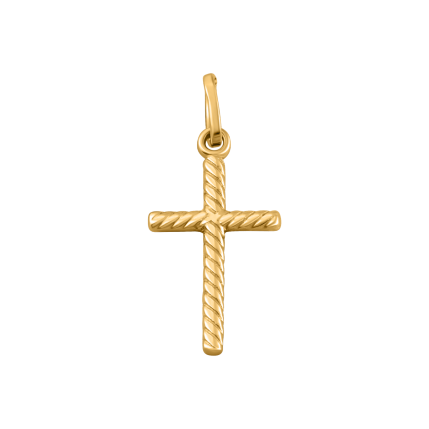 Anhänger aus 585er Gelbgold »Kreuz, 100451«