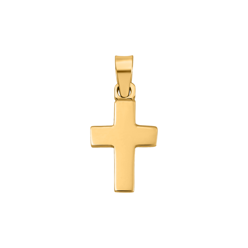 Anhänger aus 585er Gelbgold »Kreuz, 100456«