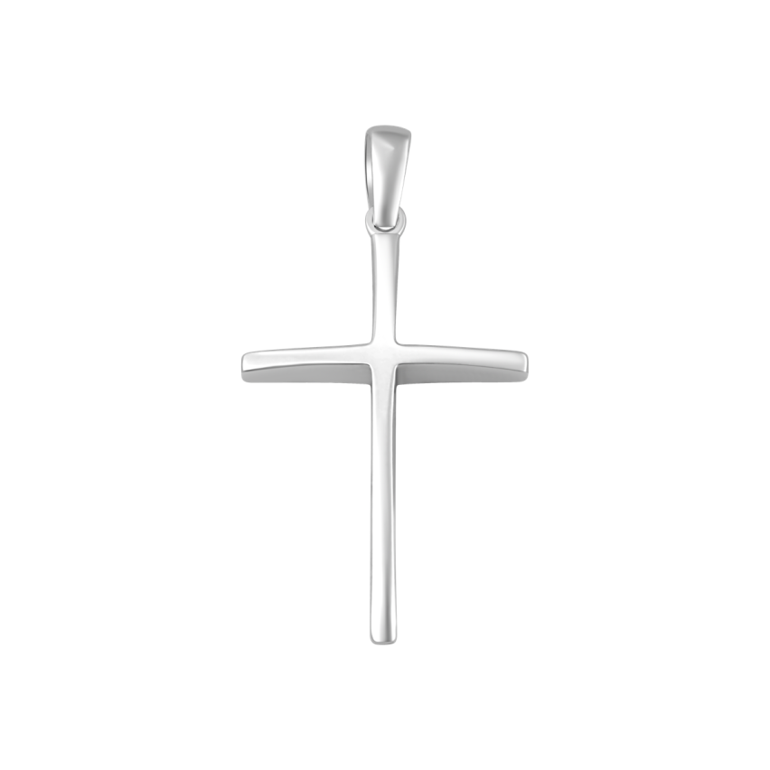 Anhänger aus 585er Weissgold »Kreuz, 100459«