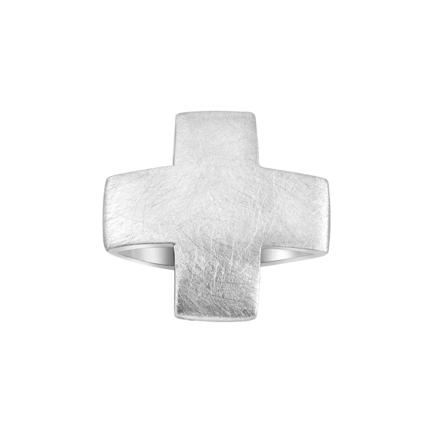 Anhänger aus 585er Weissgold »Kreuz, 100462«