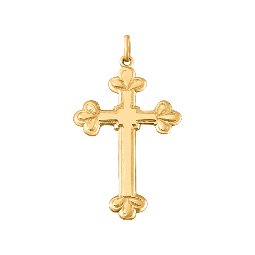 Anhänger aus 585er Gelbgold »Kreuz, 100467«