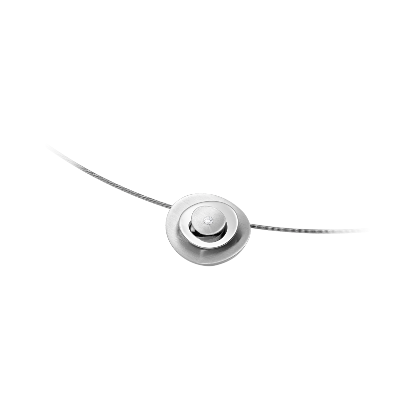 Anhänger aus Edelstahl »101113« mit Diamant