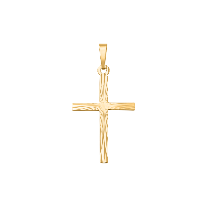 Anhänger aus 585er Gelbgold »Kreuz (Cross), 14K, 101210«