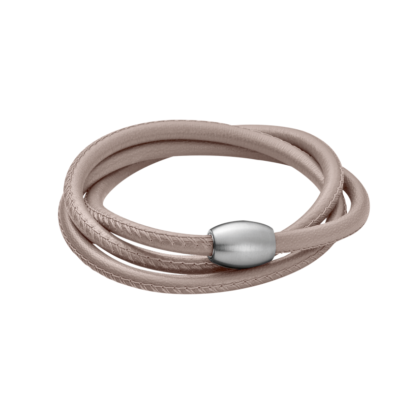 Armband aus Leder und Edelstahl »101174«