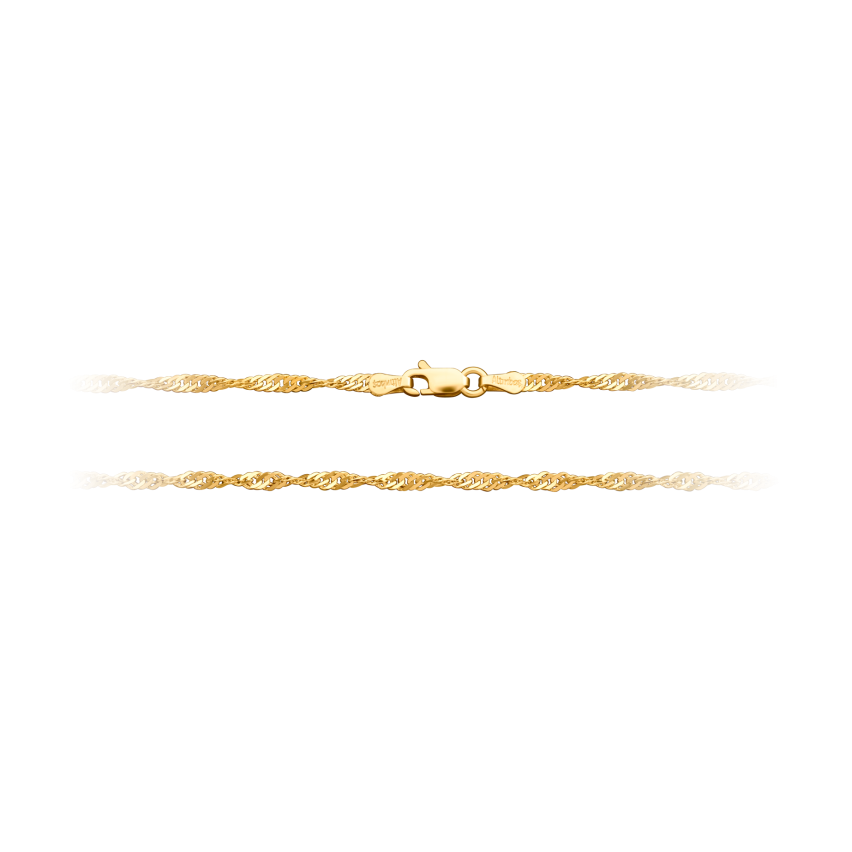Halskette aus 585er Gelbgold »Singapurkette, 100760«