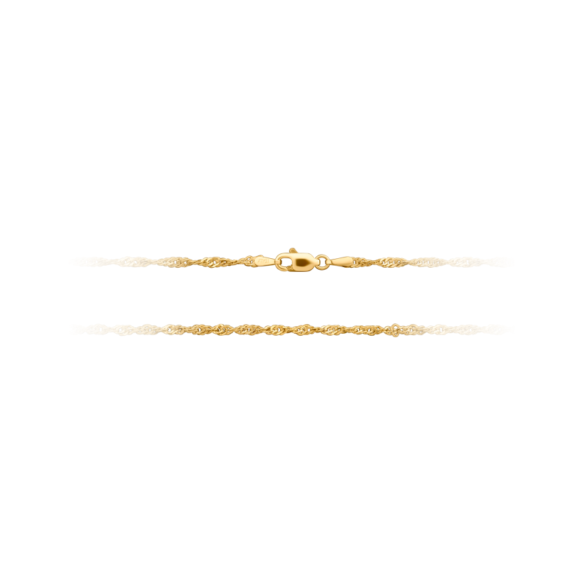 Halskette aus 750er Gelbgold »Singapurkette, 100761«