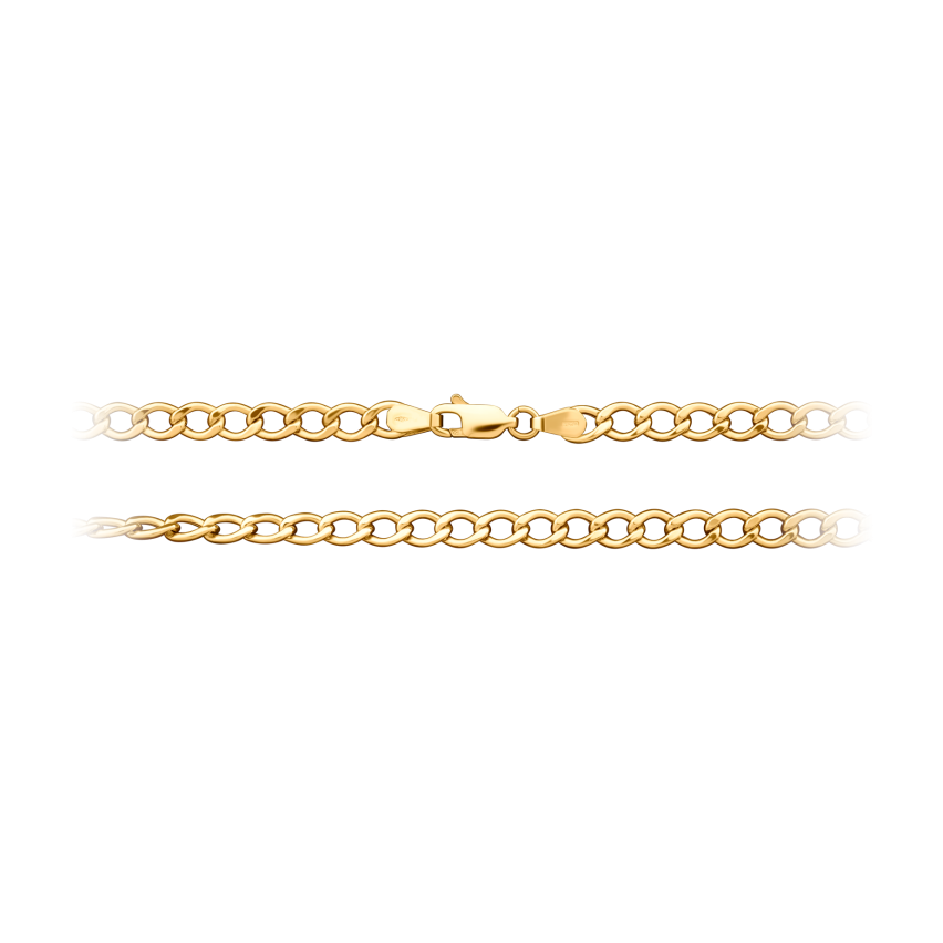 Halskette aus 750er Gelbgold »Panzerkette, 100769«