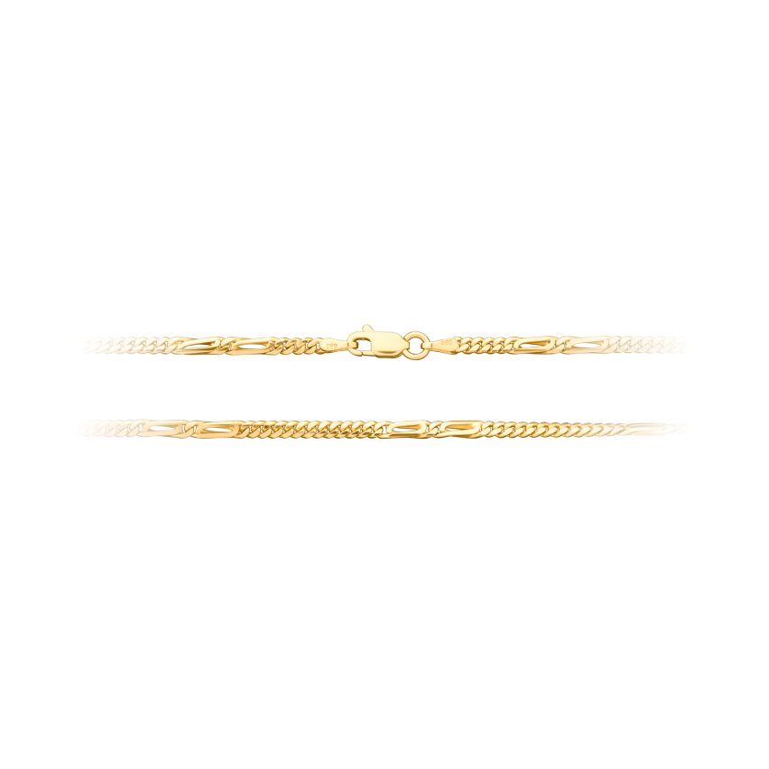 Halskette aus 585er Gelbgold »Panzerkette, 100800«