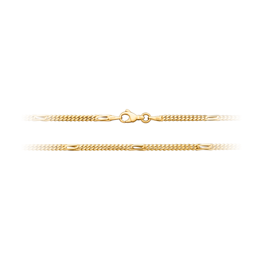 Halskette aus 585er Gelbgold »Panzerkette, 100801«