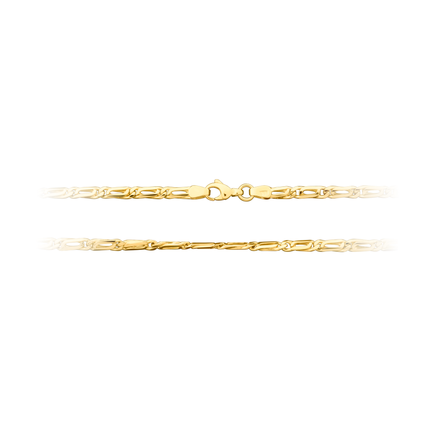 Halskette aus 585er Gelbgold »Tigeraugenkette, 100802«