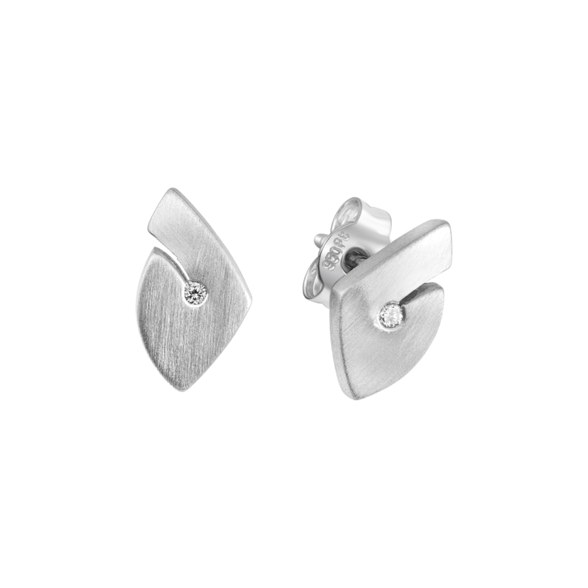 Ohrstecker aus 950er Platin »100046« mit Diamanten