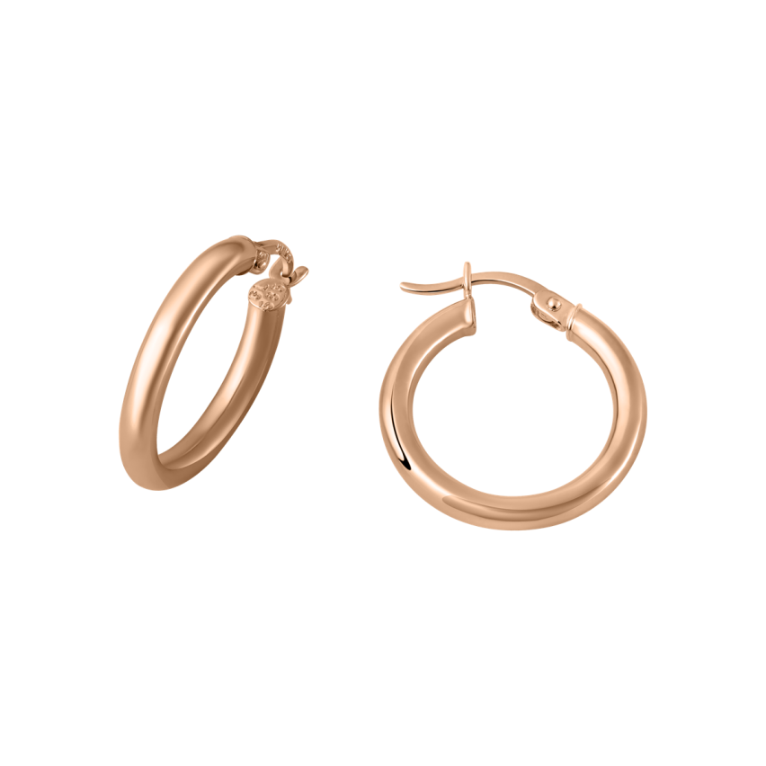 Creolen aus 585er Roségold »100870«