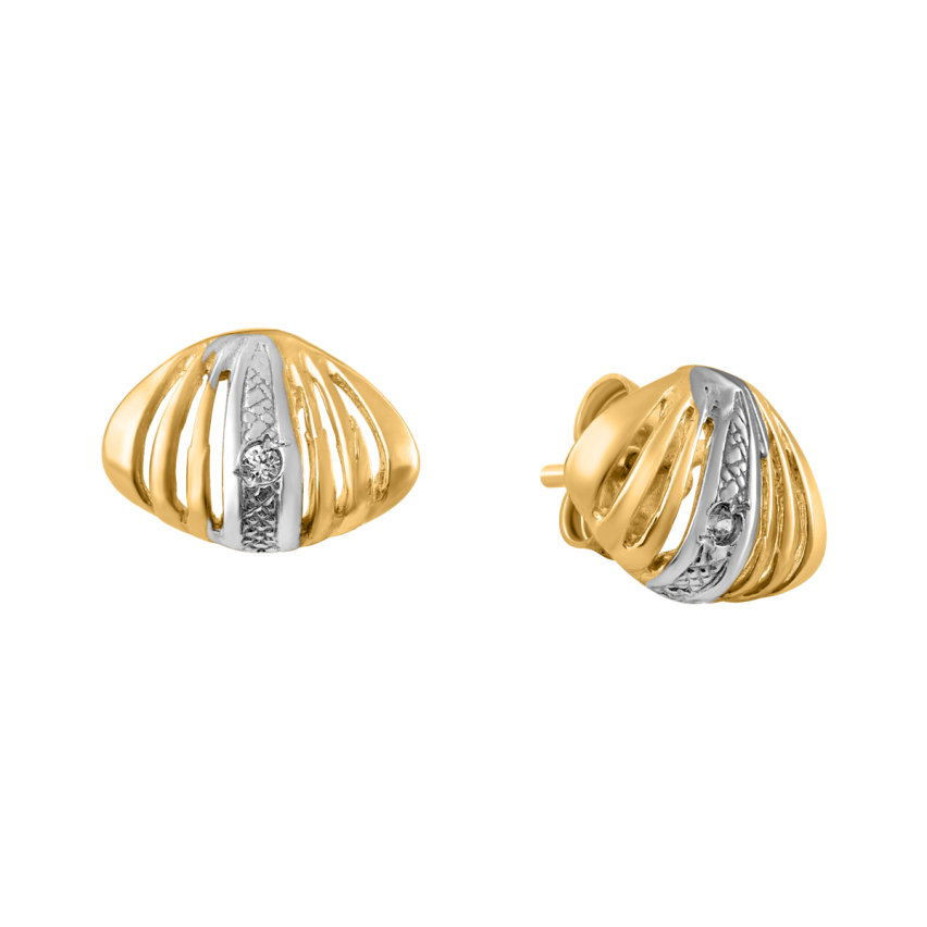 Ohrstecker aus 585er Gelbgold »100910« mit Zirkonia