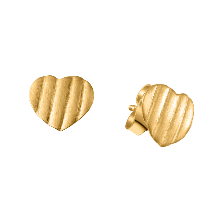 Ohrstecker aus 585er Gelbgold »Herz, 100912«