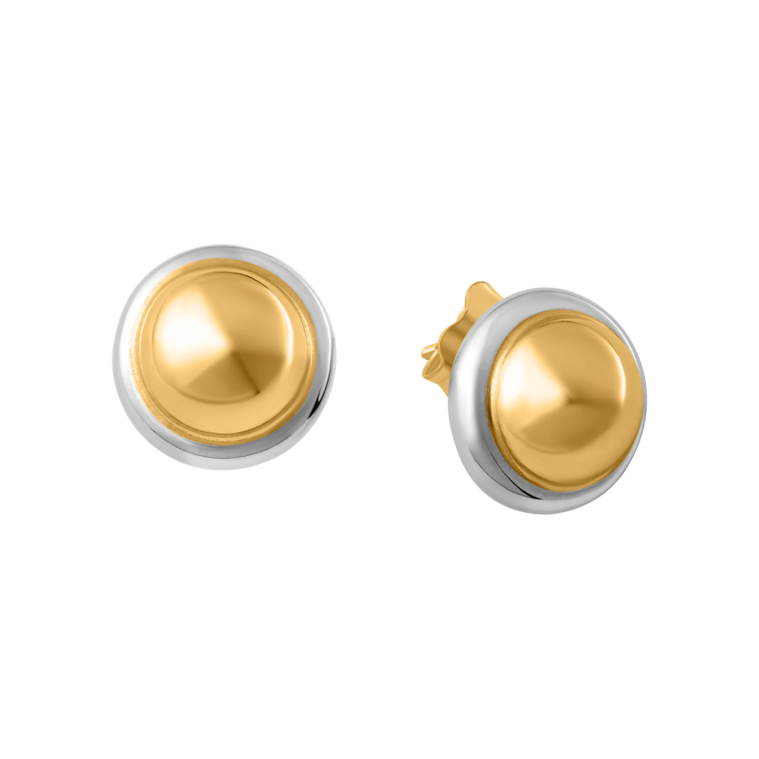 Ohrstecker aus 585er Gelbgold und Weissgold »100913«