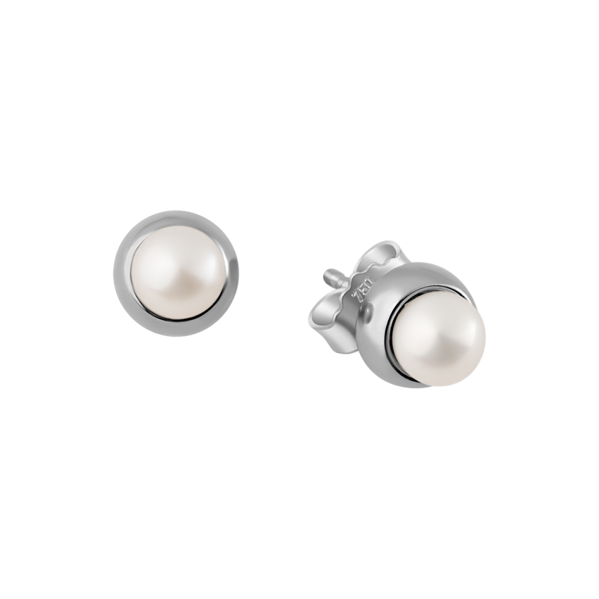 Ohrstecker aus 750er Weissgold »100921«