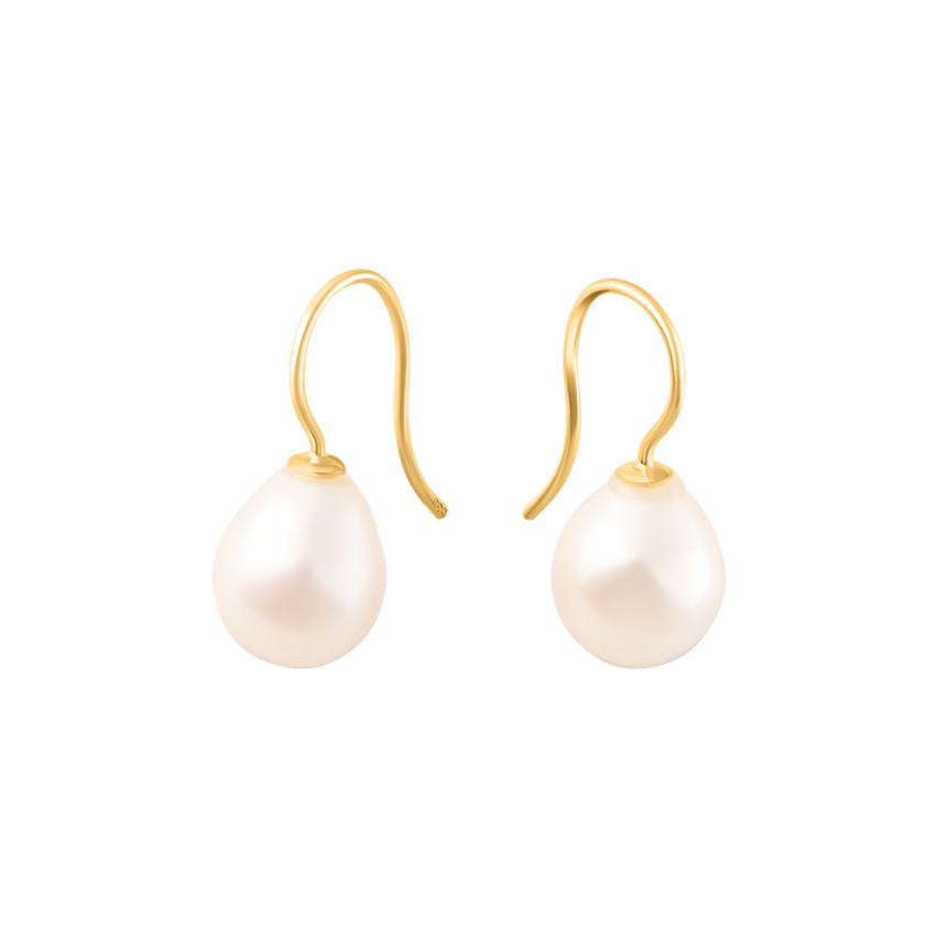 Ohrhaken aus 585er Gelbgold »Tropfen, 101012«