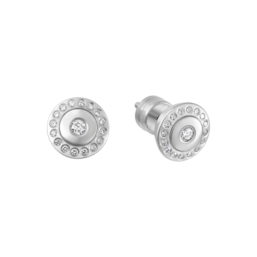 Ohrstecker aus Edelstahl »101156« mit Diamanten