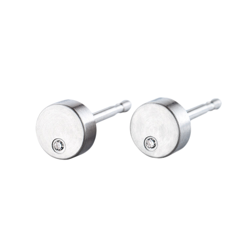 Ohrstecker aus Edelstahl »101188« mit Diamanten