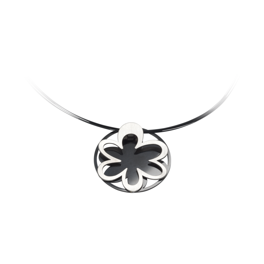 Anhänger aus Titan »Blume, 100094«